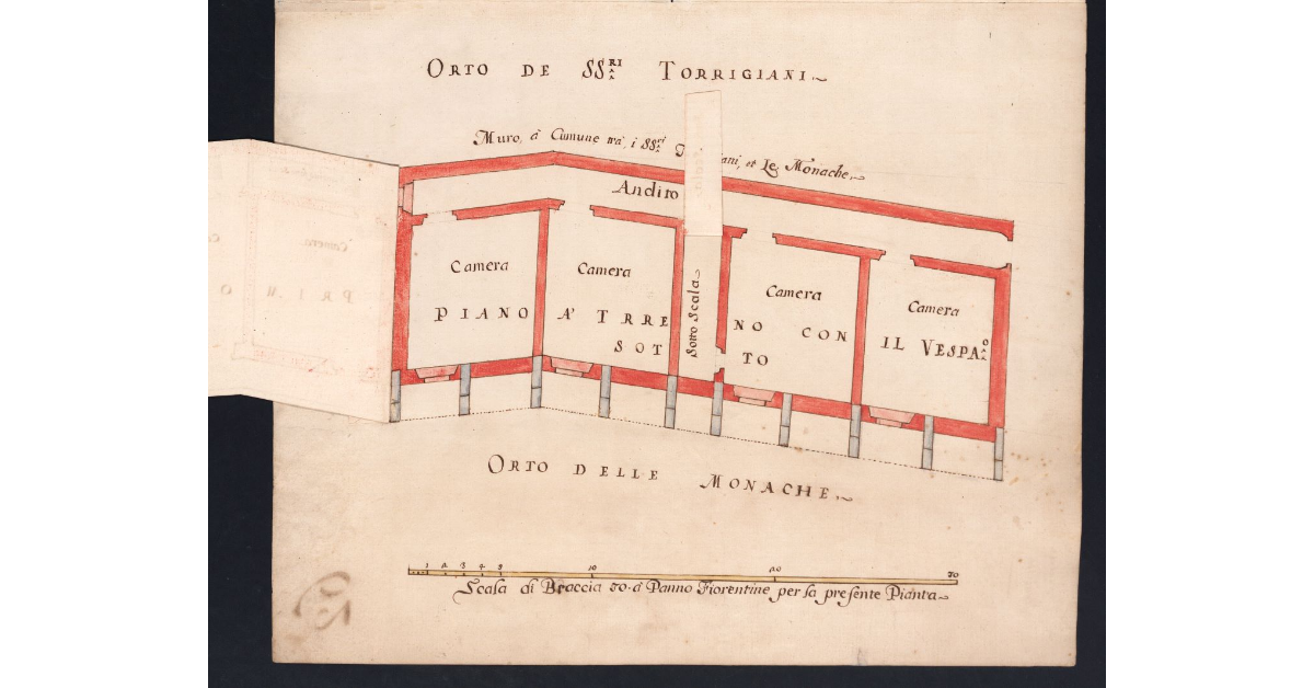Alzato, Profilo, e Pianta, del Novizziato, da farsi, nel Monastero delle Convertite