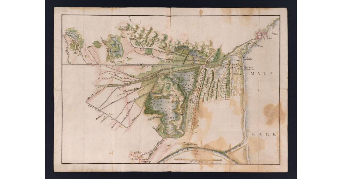 [Pianta della pianura di Pisa]