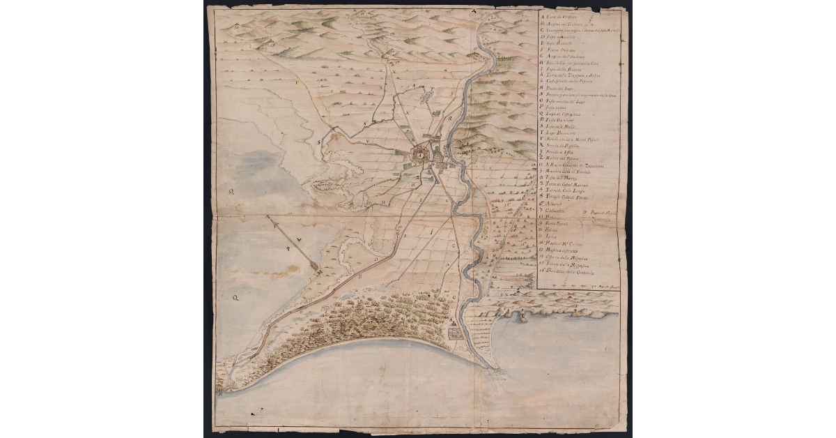 [Pianta della pianura di Grosseto]