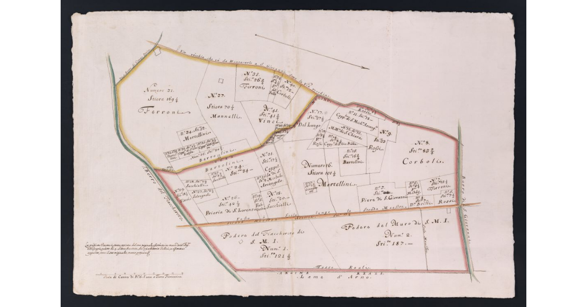 [Cartoncino d'Imposizione del Borro di Fiacchereto]