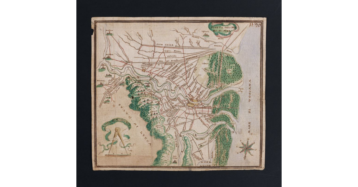 Pianta del piano di Pisa