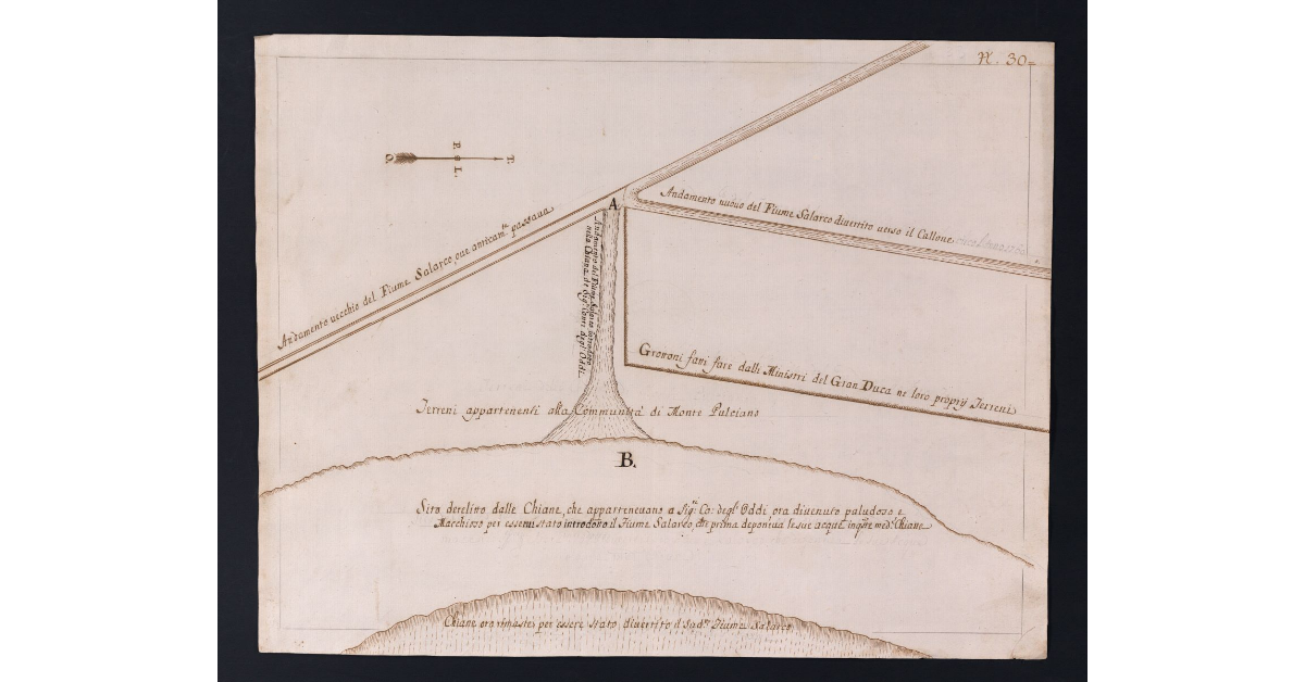 [Pianta di un tronco del fiume Salarco]