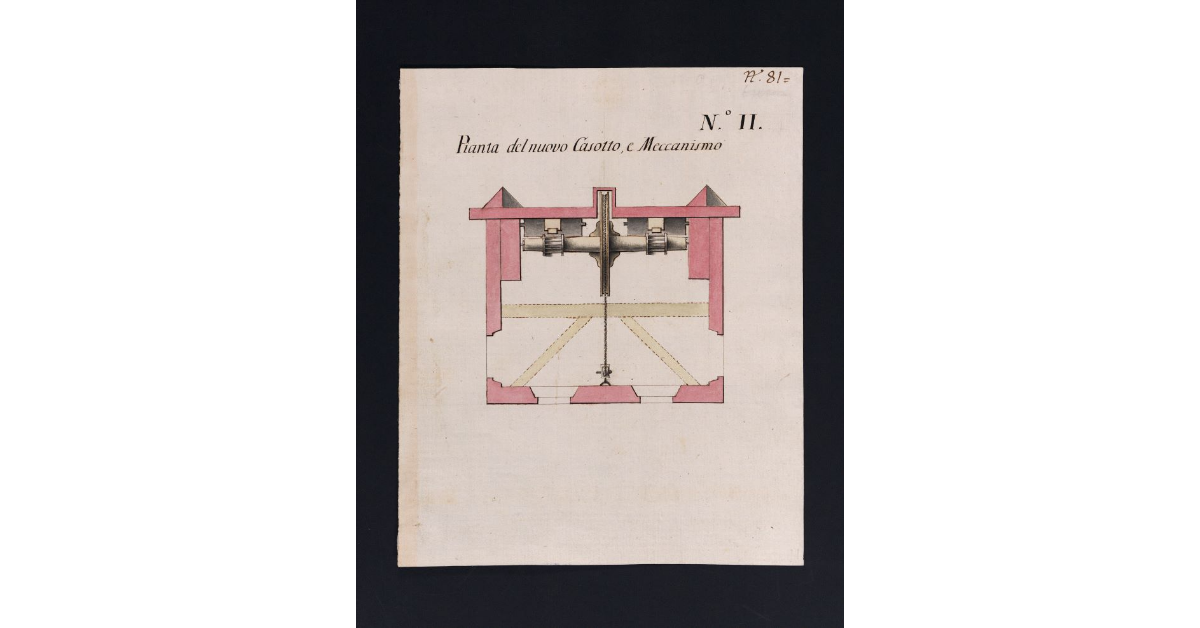 Pianta del nuovo Casotto, e Meccanismo