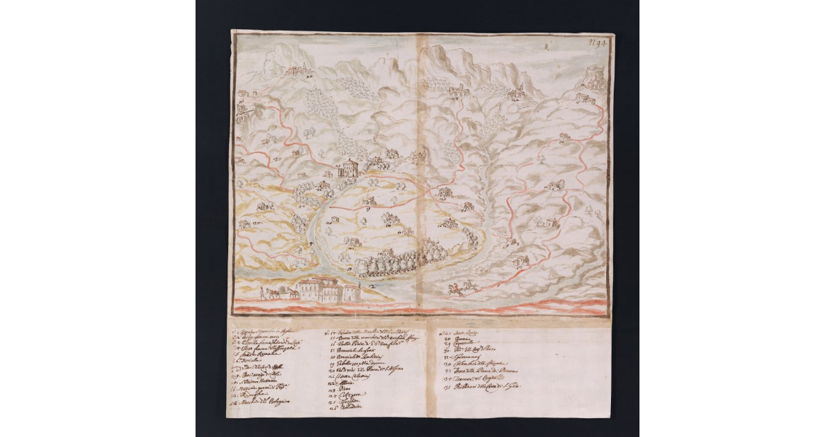 [Veduta della montagna senese dalla parte di Radicofani]