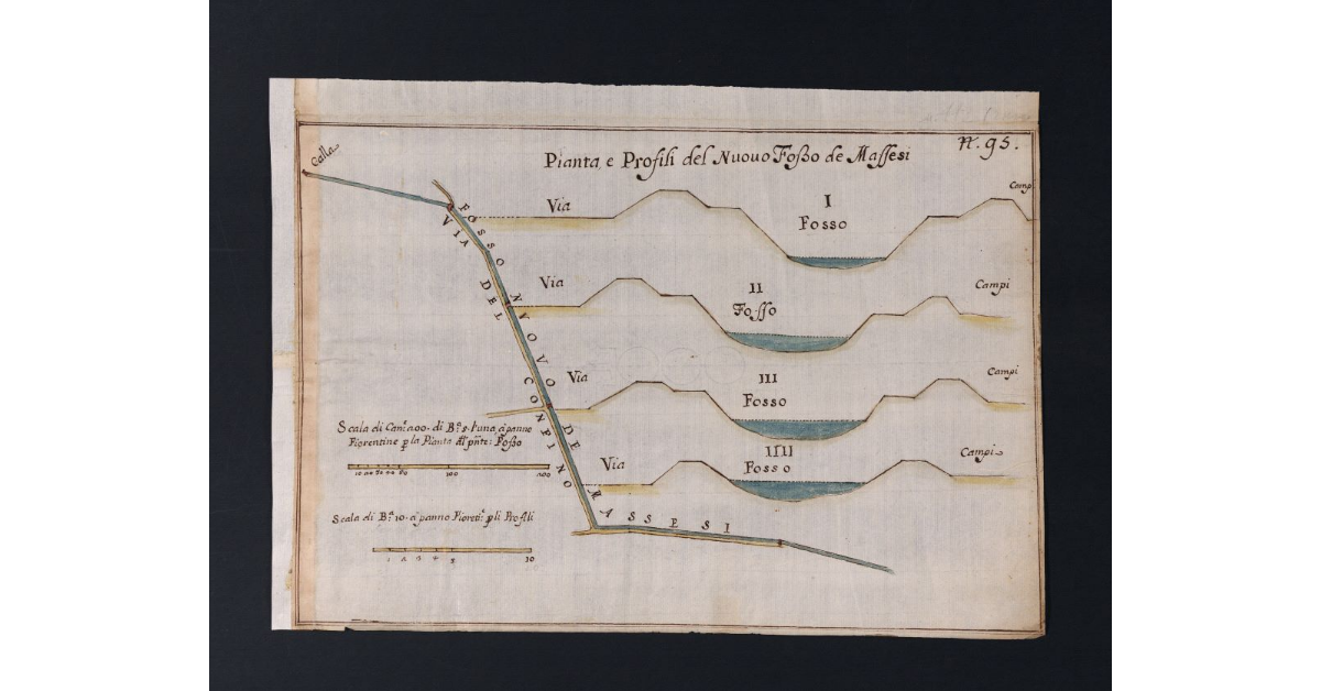 Pianta, e Profili del Nuovo Fosso de Massesi