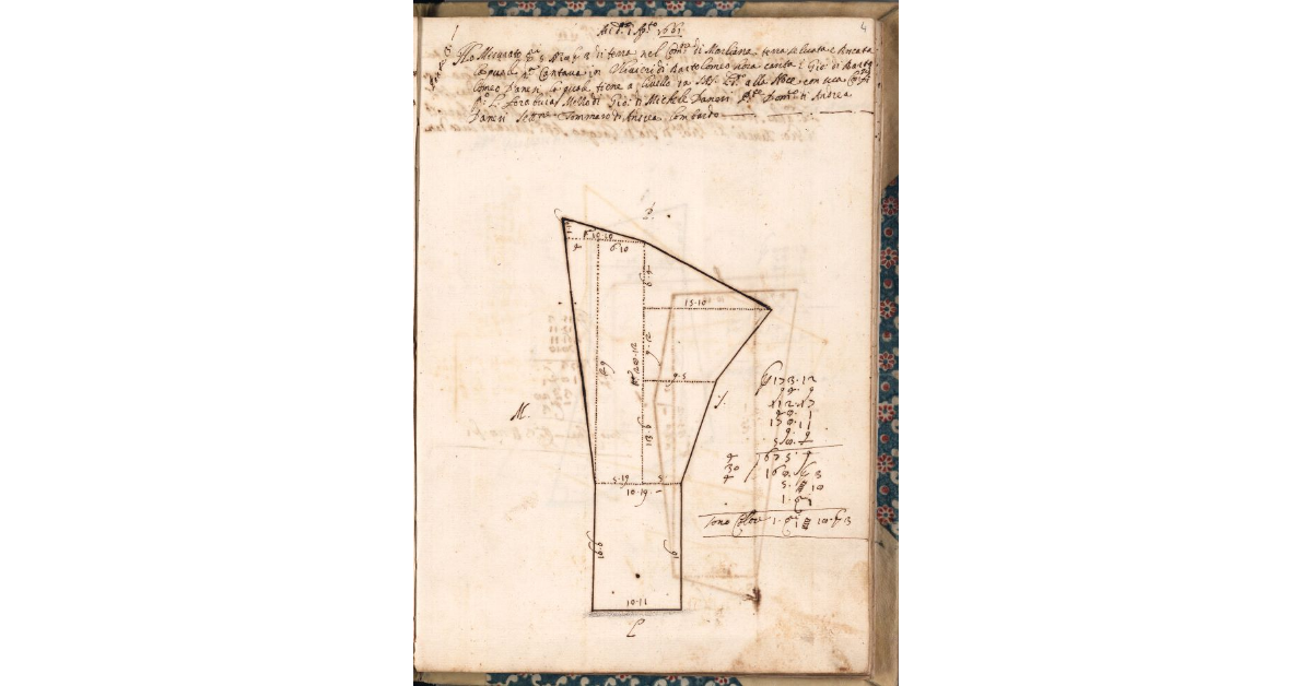 [Appezzamento di terreno tenuto a livello da Giovanni di Bartolomeo Danesi nella comunità di Marliana]