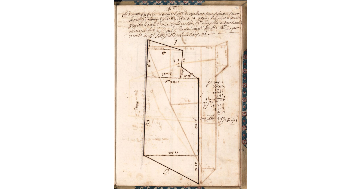 [Appezzamento di terreno tenuto a livello da Pellegrino di Lorenzo Biagioni nella comunità di Marliana]