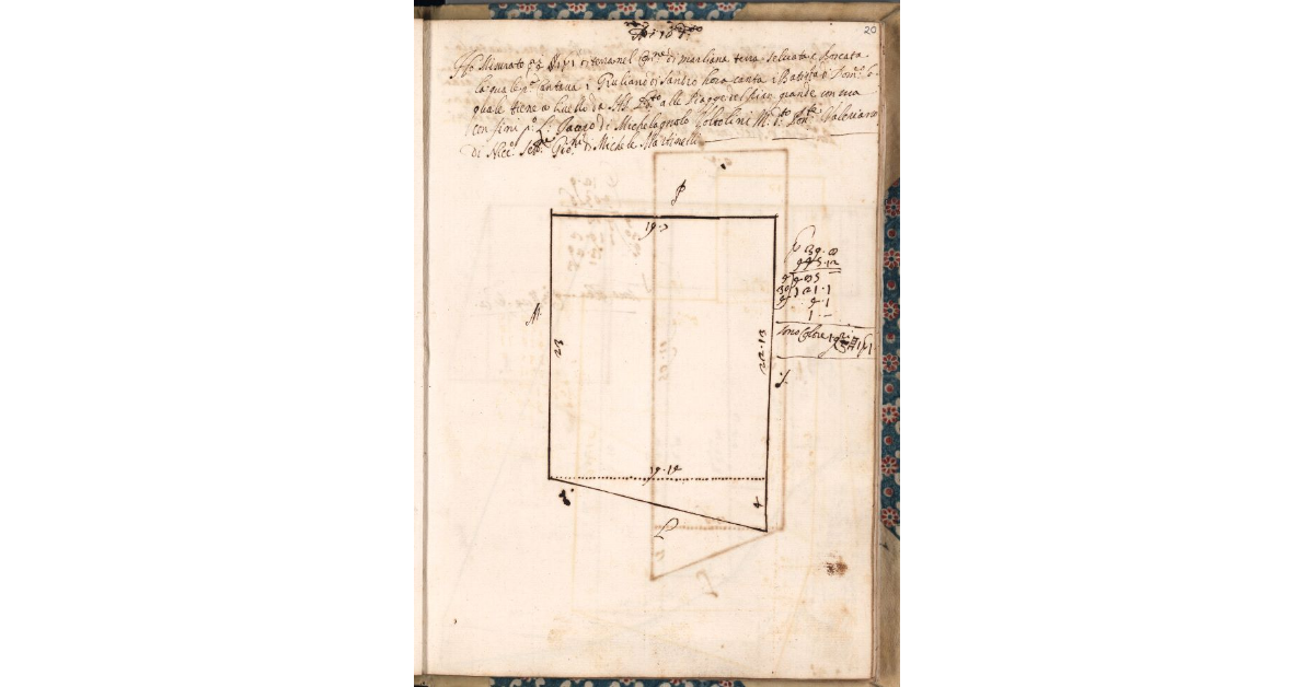 [Appezzamento di terreno tenuto a livello da Battista di Domenico nella comunità di Marliana]