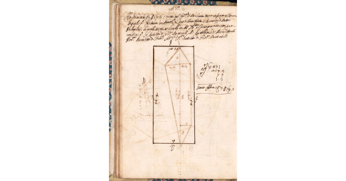 [Appezzamento di terreno tenuto a livello da Bernardo di Matteo Pellegrini nella comunità di Marliana]