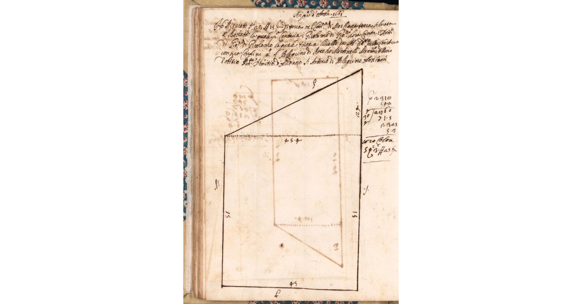 [Appezzamento di terreno tenuto a livello da Domenico di Giovanni di Girolamo nella comunità di Marliana]