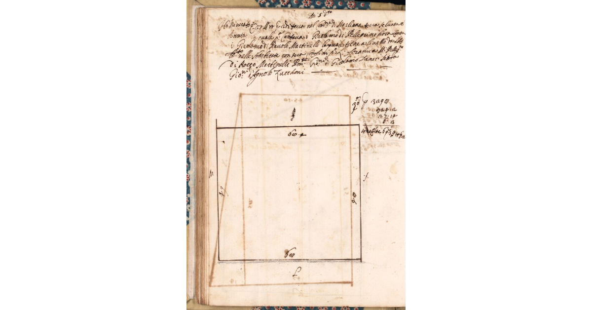 [Appezzamento di terreno tenuto a livello da Girolamo di Pavolo Martinelli nella comunità di Marliana]