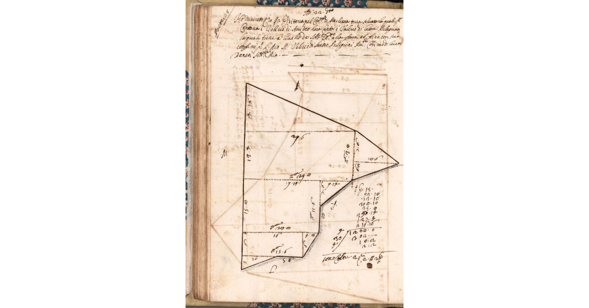 [Appezzamento di terreno tenuto a livello da Valerio di Cesare Pellegrini nella comunità di Marliana]