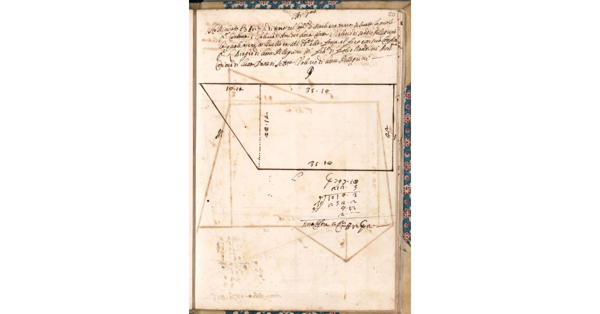 [Appezzamento di terreno tenuto a livello da Valerio di Sandro Pellegrini nella comunità di Marliana]