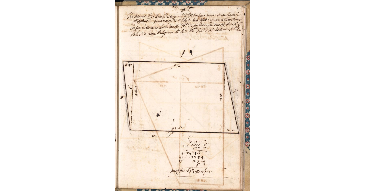 [Appezzamento di terreno tenuto a livello da Cosimo di Luca Danesi nella comunità di Marliana]