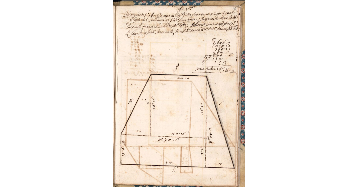 [Appezzamento di terreno tenuto a livello da Pasquino di Giacomo Pellegrini nella comunità di Marliana]