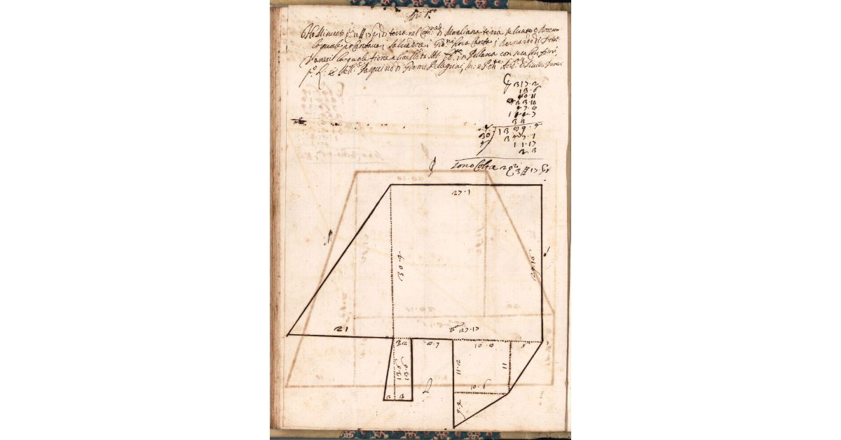 [Appezzamento di terreno tenuto a livello da Bernardo di Domenico Danesi nella comunità di Marliana]