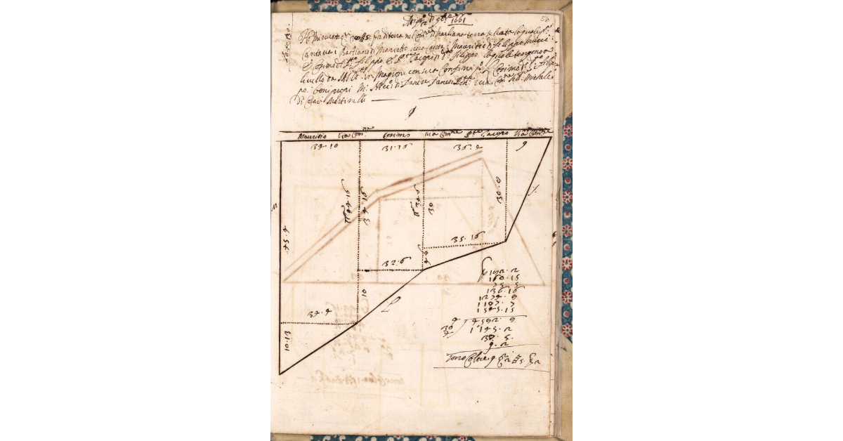[Appezzamento di terreno tenuto a livello dai fratelli Mucci nella comunità di Marliana]