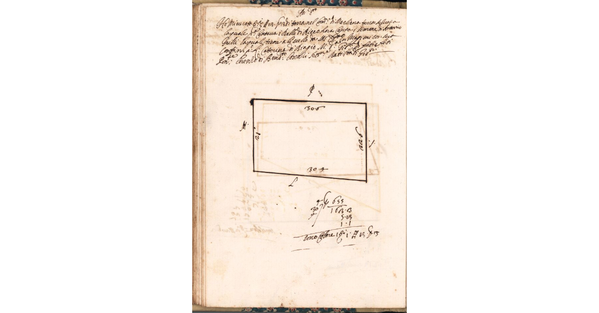 [Appezzamento di terreno tenuto a livello da Simone di Antonio Grilli nella comunità di Marliana]