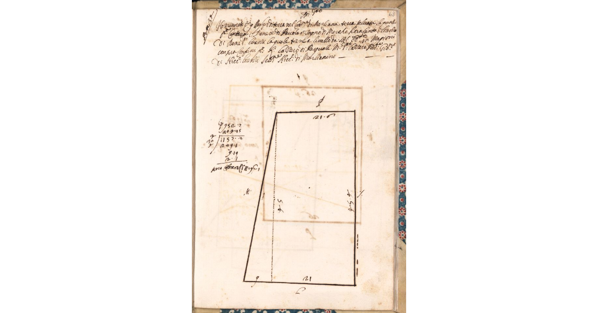 [Appezzamento di terreno tenuto a livello da Lorenzo di Benedetto Lorenzi nella comunità di Marliana]