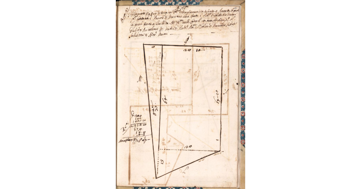 [Appezzamento di terreno tenuto a livello da Francesco di Fabrizio Mucci nella comunità di Marliana]