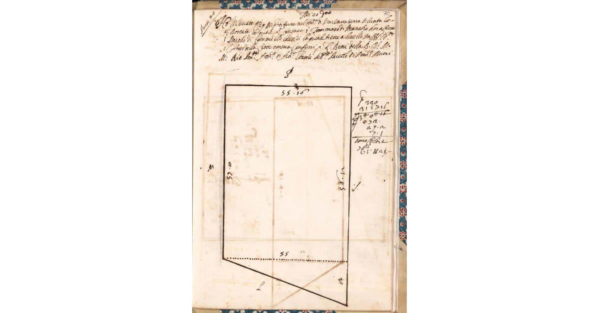 [Appezzamento di terreno tenuto a livello da Marcho di Cammillo Lorenzi nella comunità di Marliana]