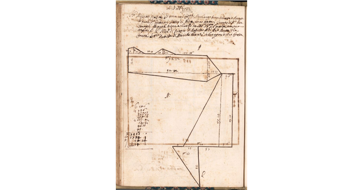 [Appezzamento di terreno tenuto a livello da Jacopo Tommasi nella comunità di Marliana]