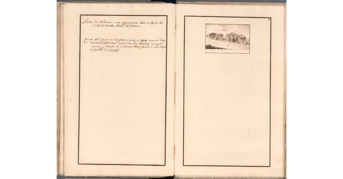 [Veduta della casa del podere di Pulizzano]