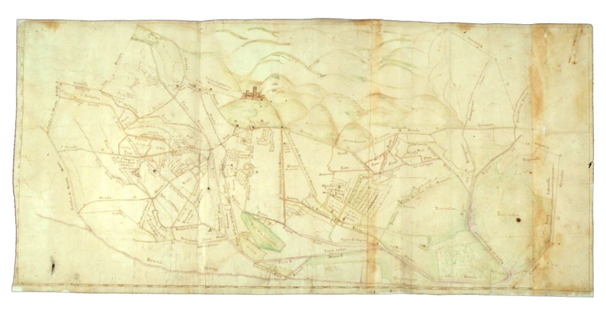 [Pianta del territorio di Montepescali]