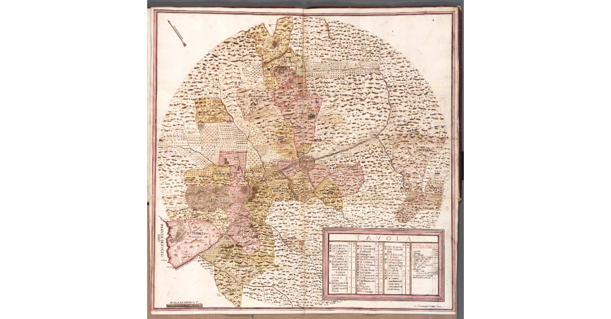 [Pianta generale delle Bandite situate attorno a Firenze]