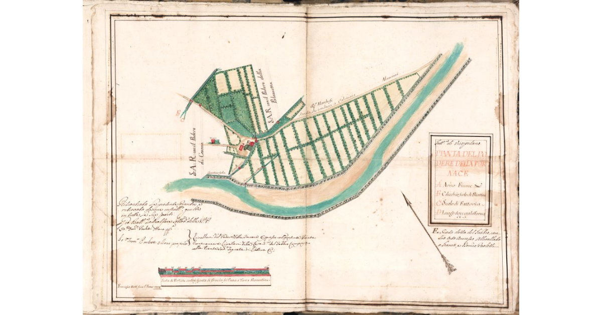 Pianta del podere della Fornace