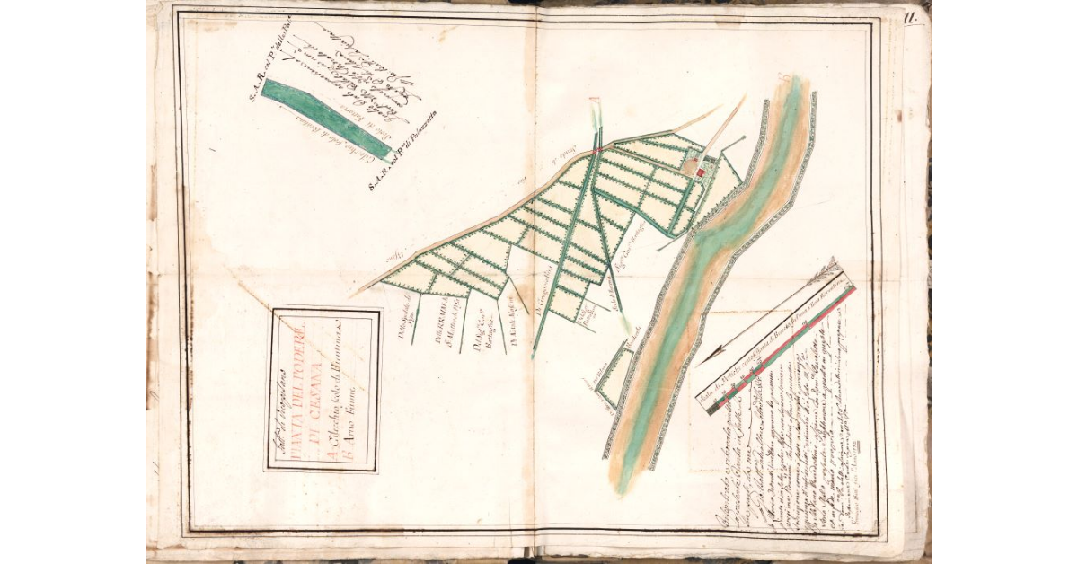 Pianta del podere di Cesana