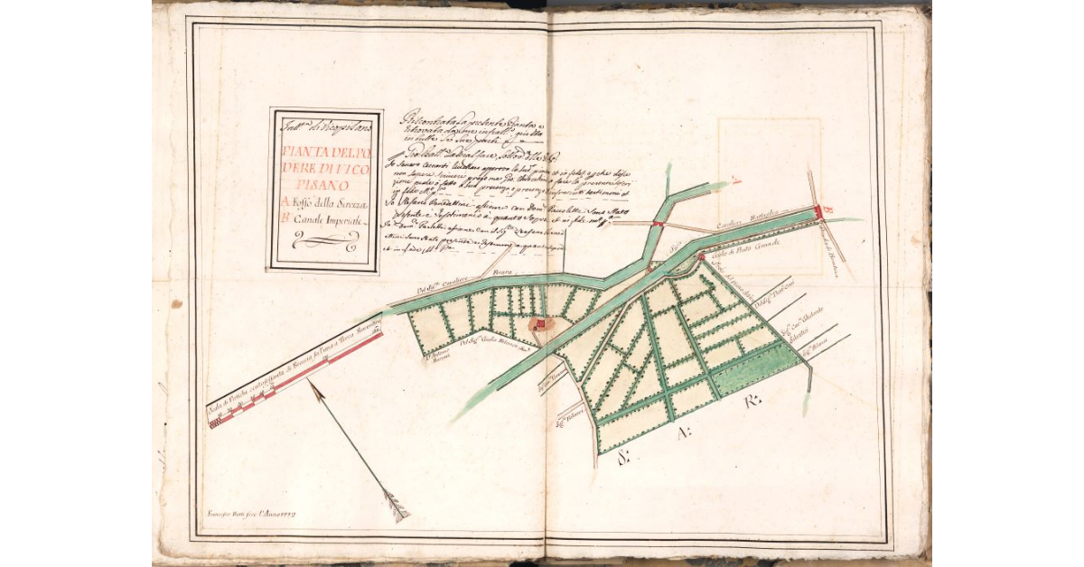 Pianta del podere di Vicopisano