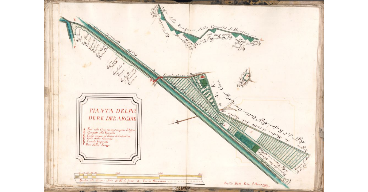 Pianta del podere del Argine