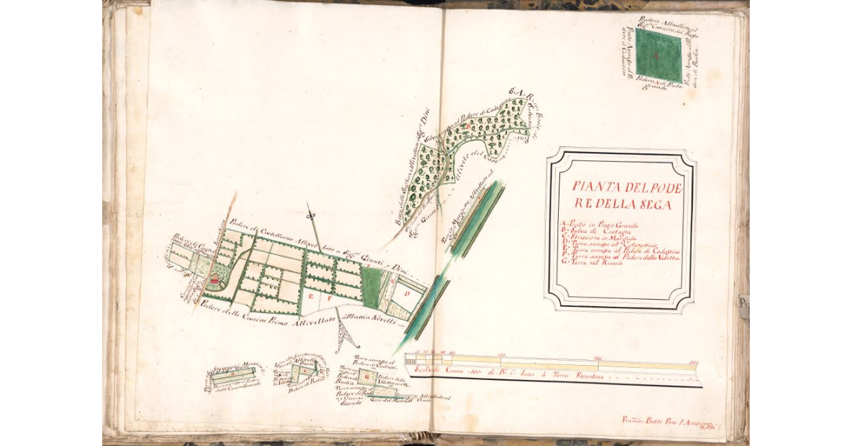 Pianta del podere della Sega