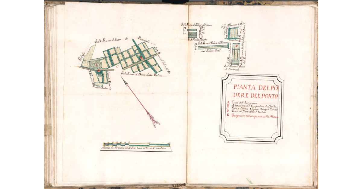 Pianta del podere del Porto