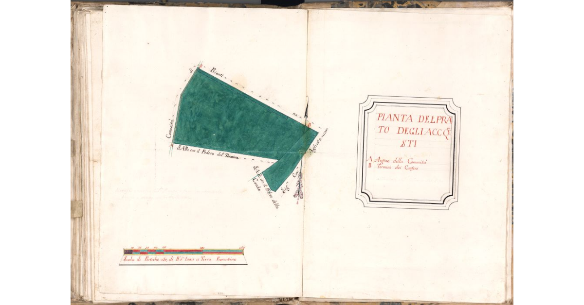 Pianta del prato degli Accquisti