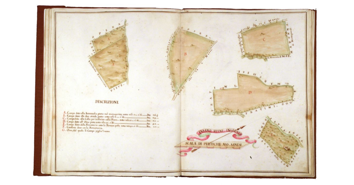 [Mappa di appezzamenti lavorativi]