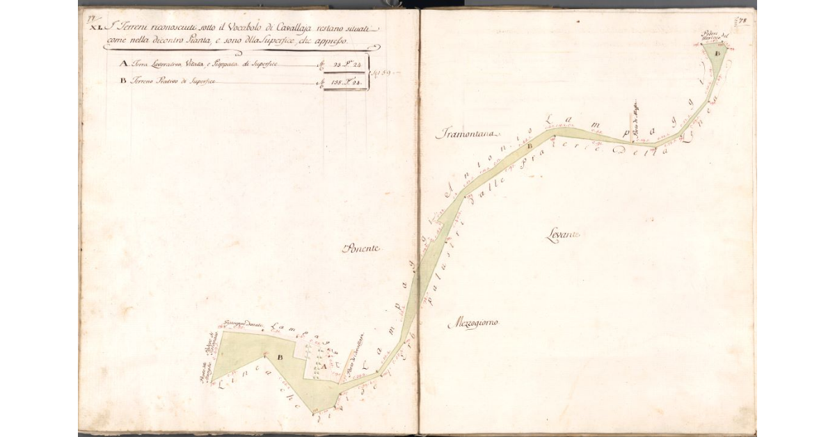 [Pianta dei terreni di Cavallaja]