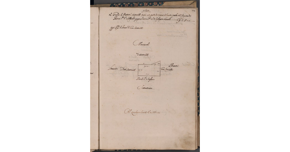 [Terreno concesso a livello nel comune di Pescia]