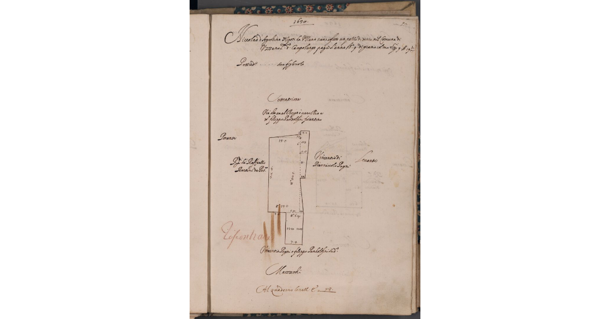 [Terreno concesso a livello nel comune di Uzzano]