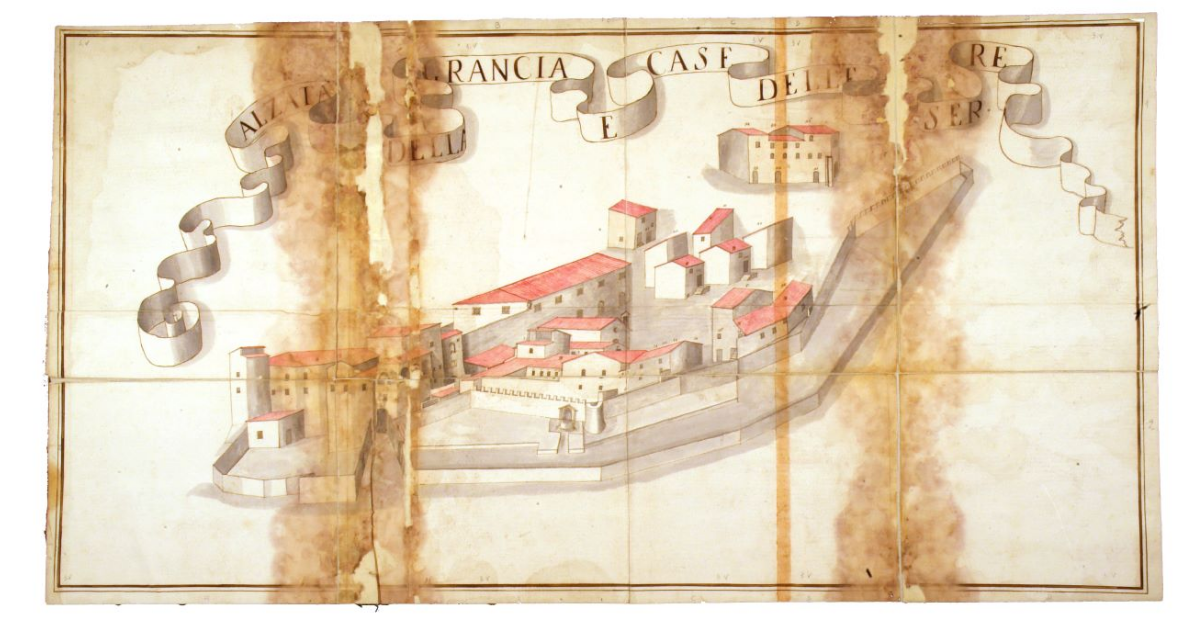 Alzata della Grancia e case delle Serre