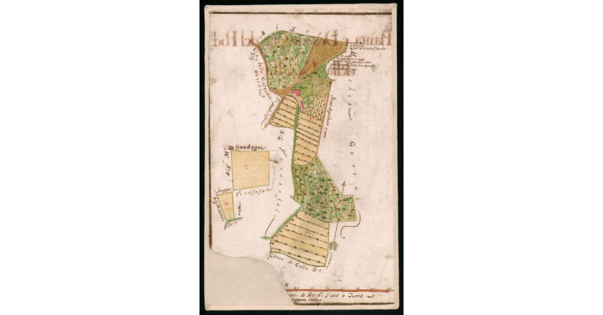 Pianta e descrizione del Podere della Casalta