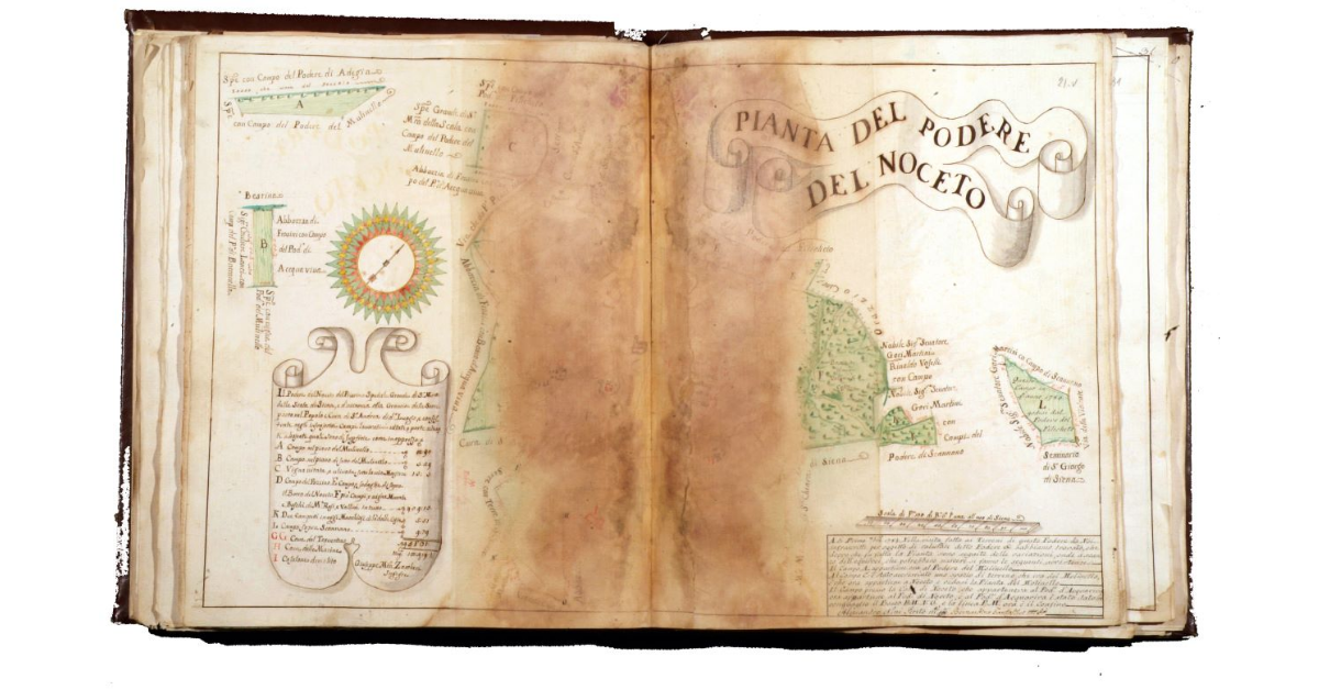 Pianta del podere del Noceto
