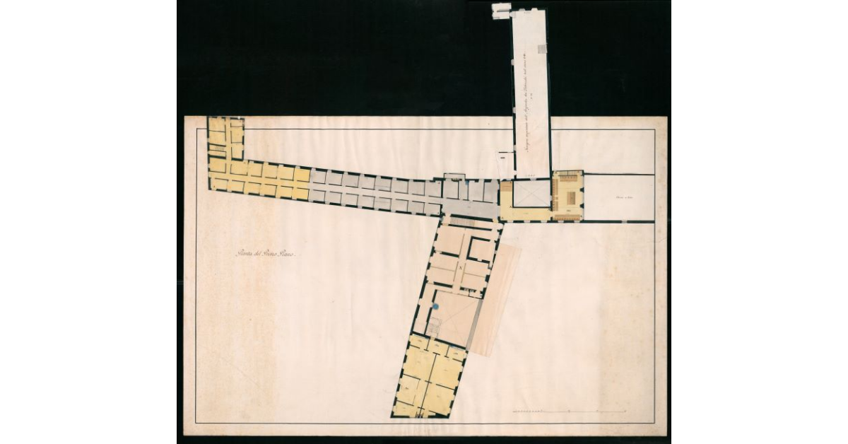 [Pianta del secondo piano del soppresso Conservatorio di Santa Caterina degli Abbandonati]