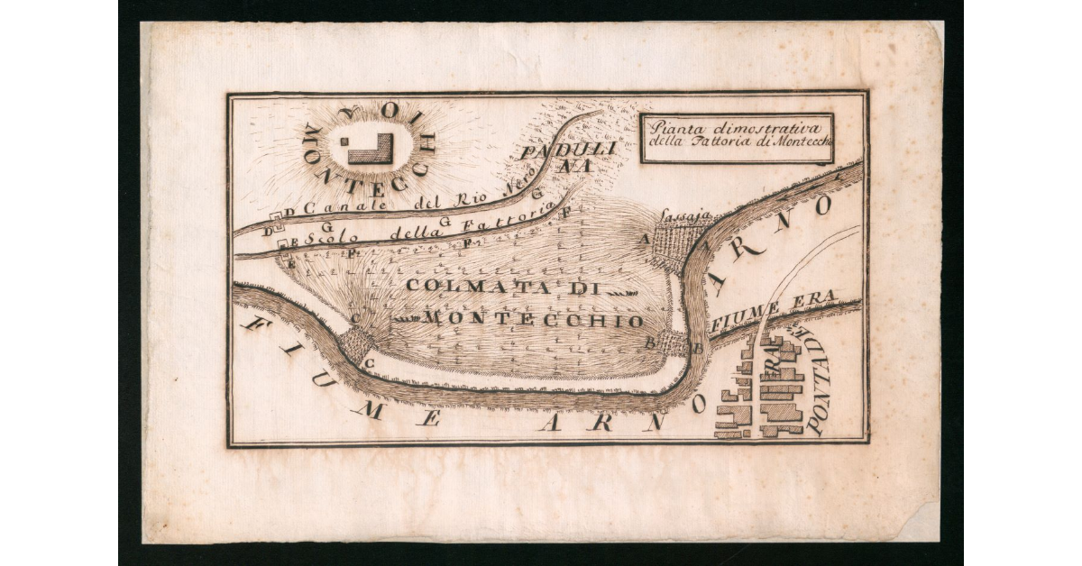Pianta dimostrativa della fattoria di Montecchio