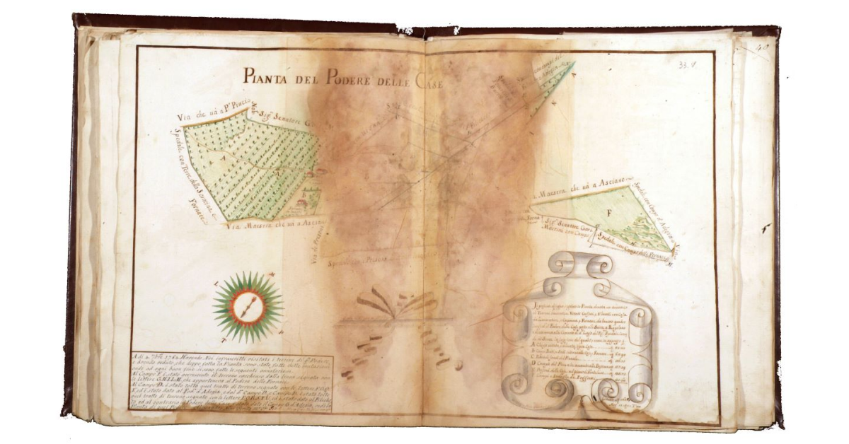 Pianta del podere delle Case