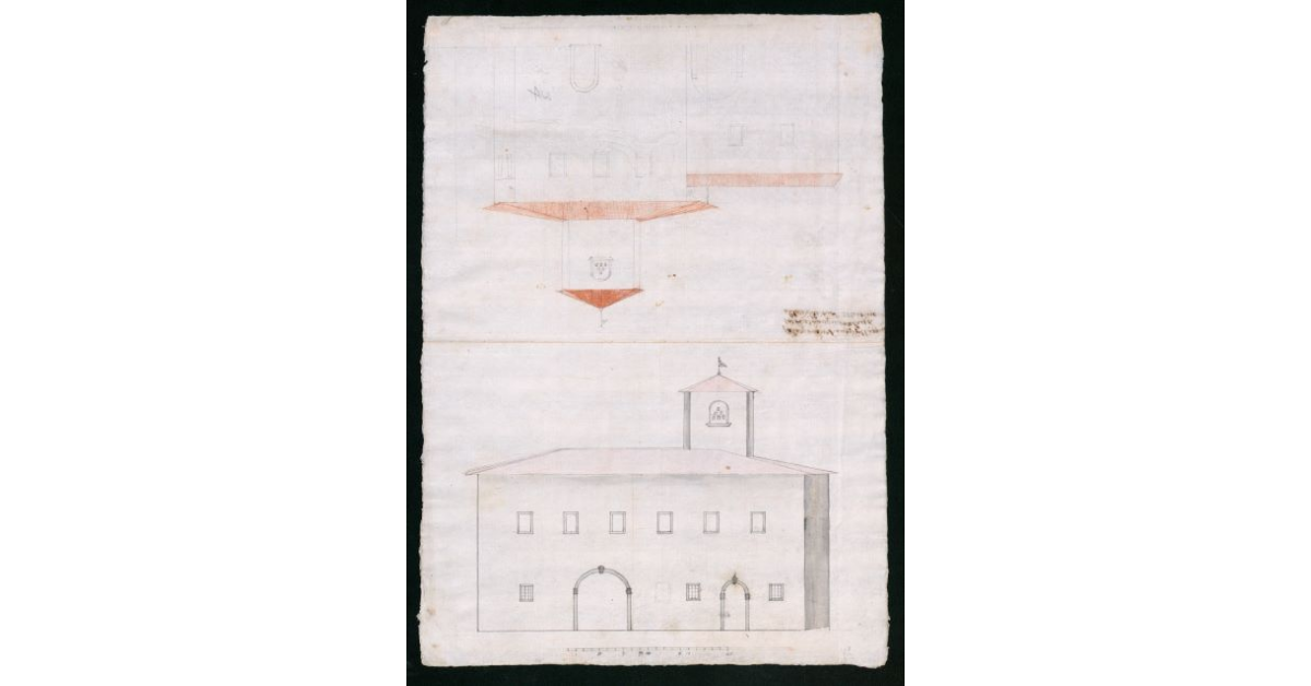 [Prospetti della villa di S.Martino con progetto di sopraelevazione]