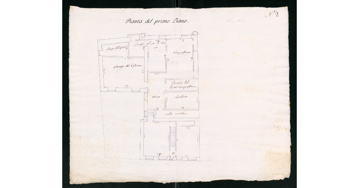 Pianta del primo del Magazzino del Tabacco da Or San Michele che prima vi era il Magistrato dei Fabbricanti