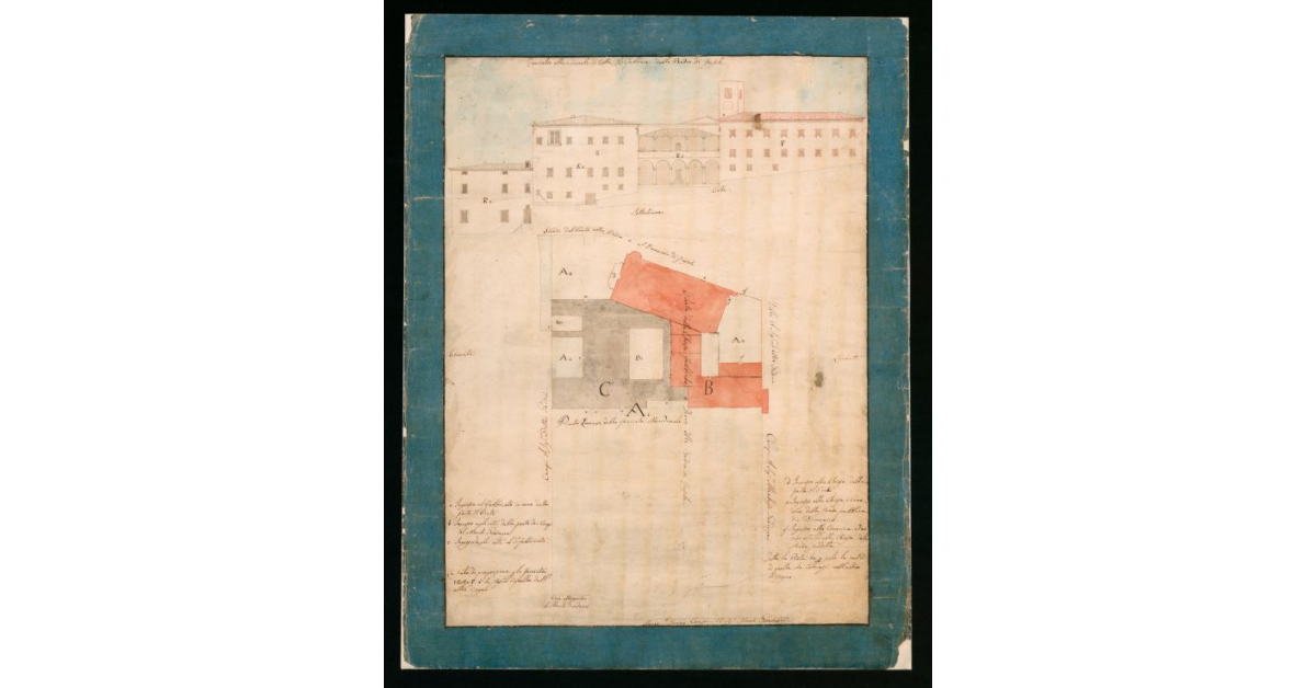 [Pianta e alzato della Badia di Fiesole]