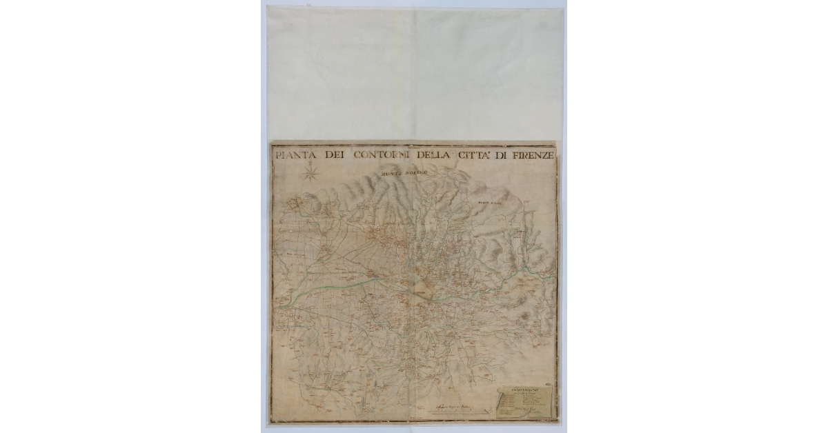 Pianta dei contorni della città di Firenze